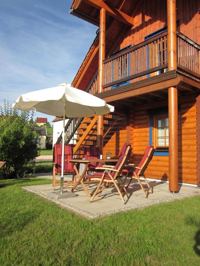 Ferienwohnung Im Blockhaus Rosenkranz Rathmannsdorf Экстерьер фото