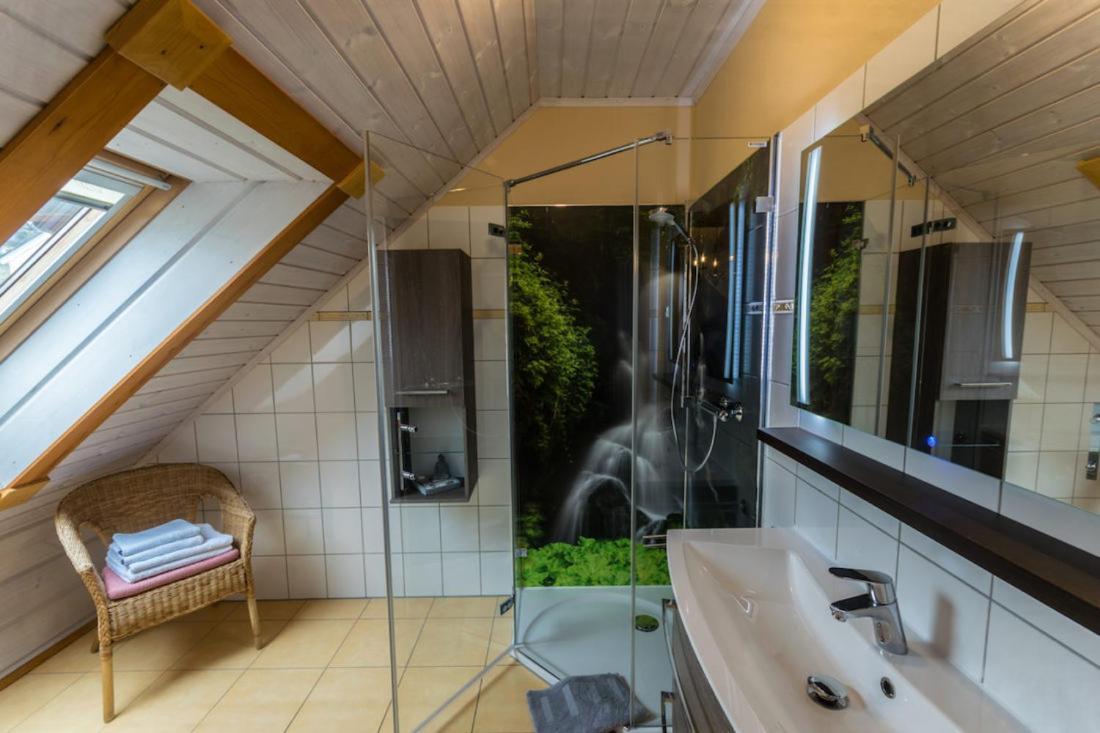 Ferienwohnung Im Blockhaus Rosenkranz Rathmannsdorf Экстерьер фото