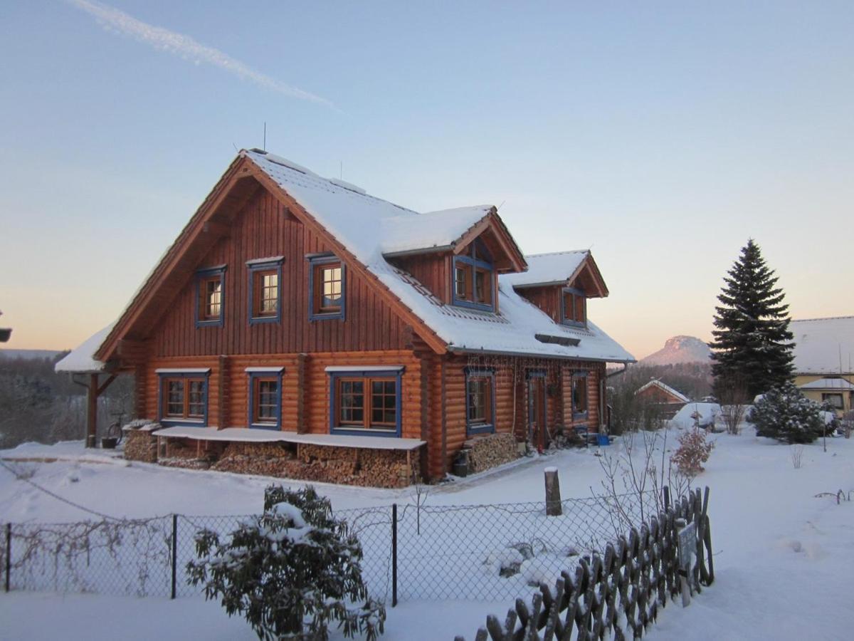 Ferienwohnung Im Blockhaus Rosenkranz Rathmannsdorf Экстерьер фото